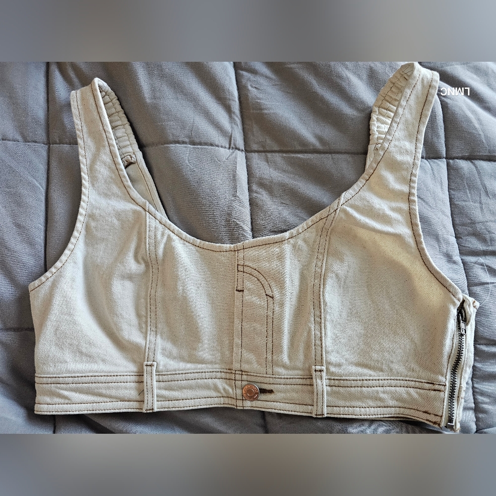 Wild Fable Women's Blue Crop-top